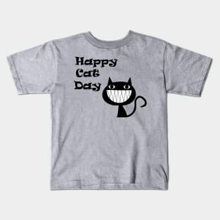 HAPPY CAT DAY INTERNATIONAL CAT DAY Kids T-Shirt